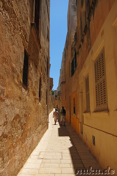 Eindrücke aus der Altstadt von Mdina, Malta