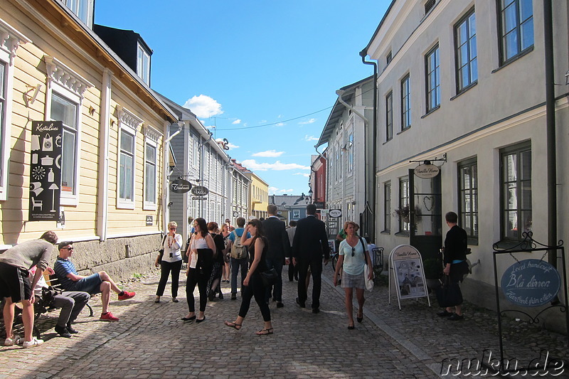 Eindrücke aus der Altstadt von Porvoo, Finnland