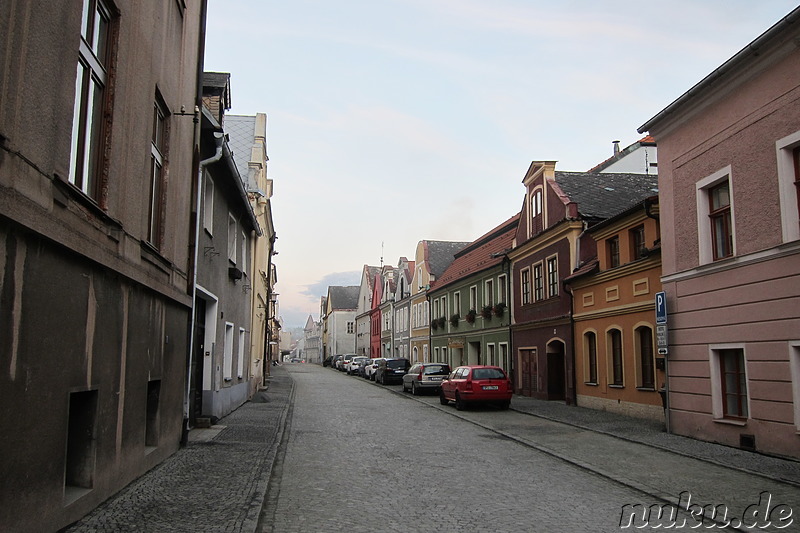 Eindrücke aus der Altstadt von Taus (Domazlice) in Tschechien