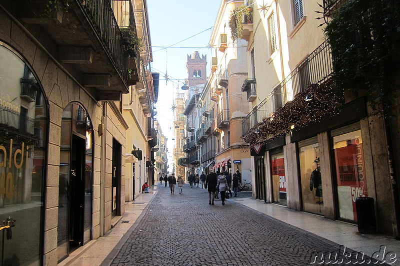 Eindrücke aus der Altstadt von Verona, Italien