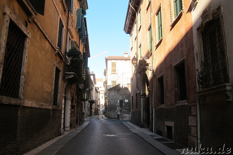 Eindrücke aus der Altstadt von Verona, Italien