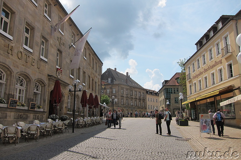 Eindrücke aus der Fußgängerzone Bayreuth, Bayern