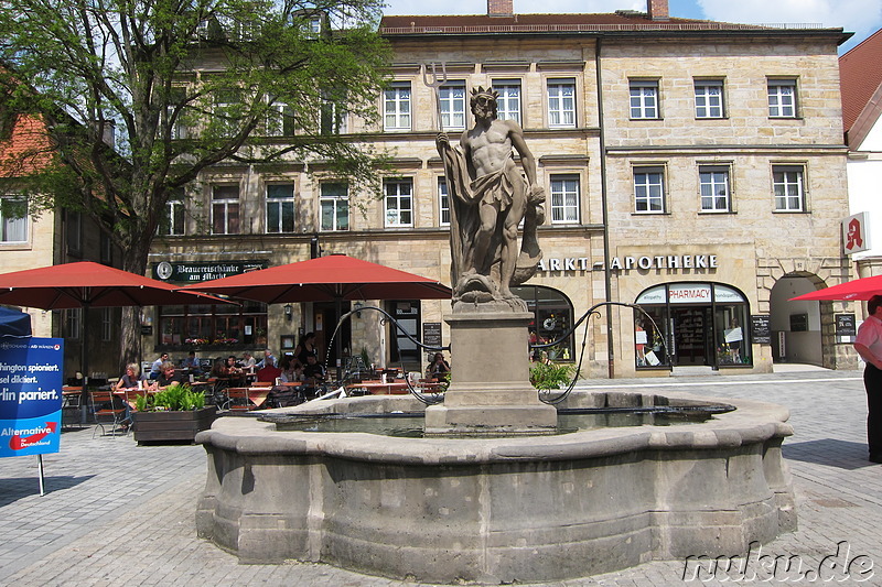 Eindrücke aus der Fußgängerzone Bayreuth, Bayern