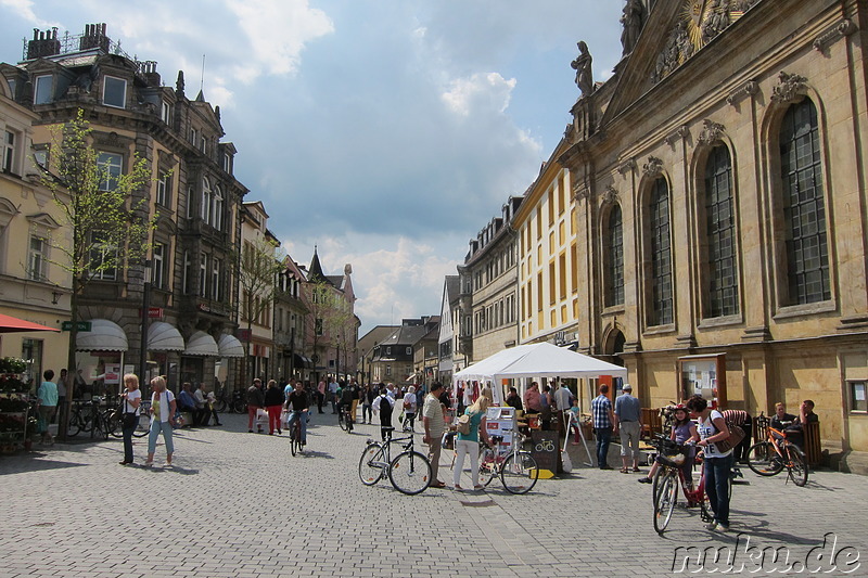 Eindrücke aus der Fußgängerzone Bayreuth, Bayern