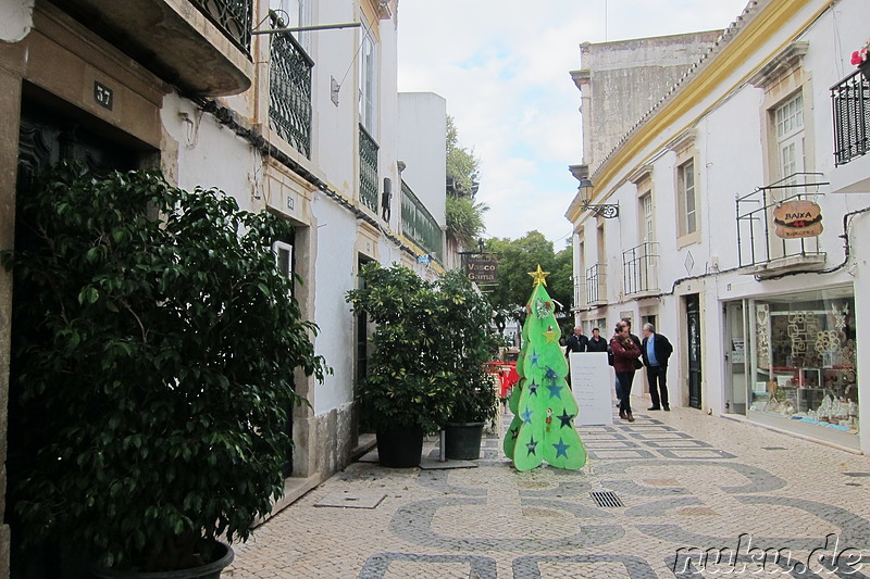 Eindrücke aus der Fußgängerzone von Faro, Portugal