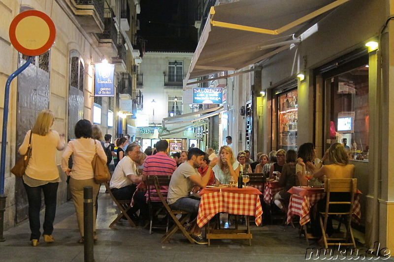 Eindrücke aus der Innenstadt von Alicante, Spanien