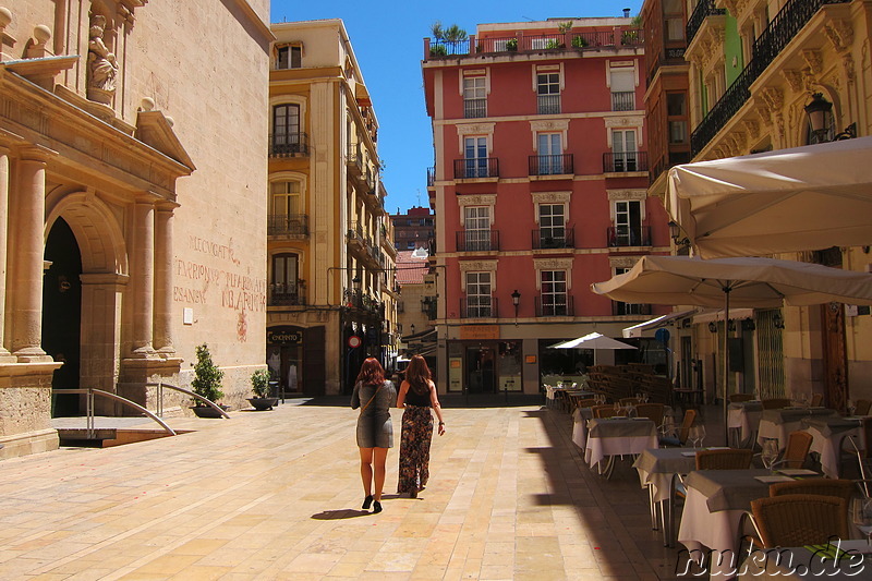 Eindrücke aus der Innenstadt von Alicante, Spanien