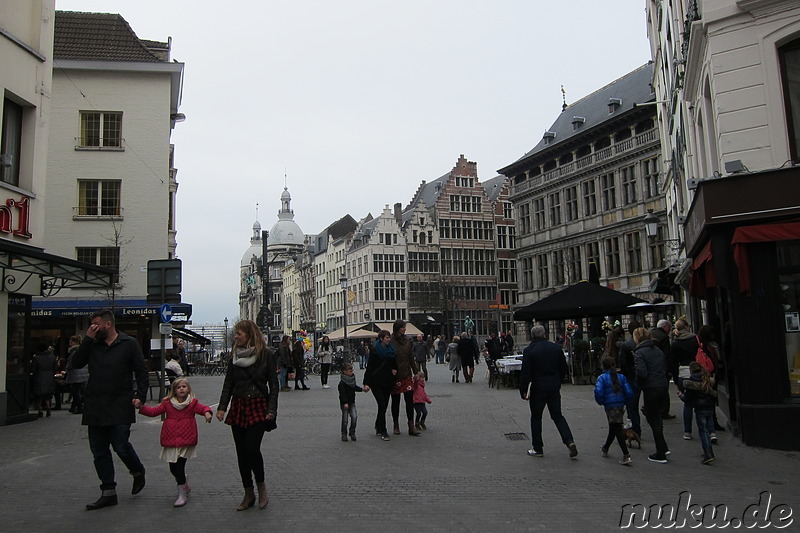 Eindrücke aus der Innenstadt von Antwerpen, Belgien