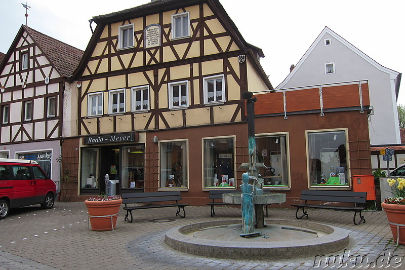 Eindrücke aus der Innenstadt von Bad Windsheim, Franken, Bayern