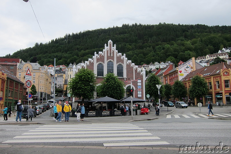 Eindrücke aus der Innenstadt von Bergen, Norwegen