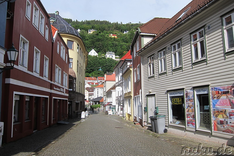 Eindrücke aus der Innenstadt von Bergen, Norwegen