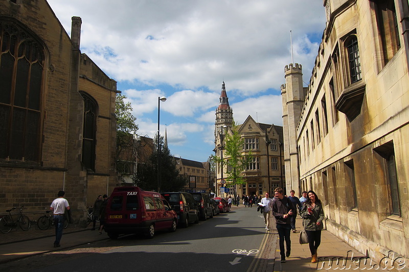 Eindrücke aus der Innenstadt von Cambridge, England