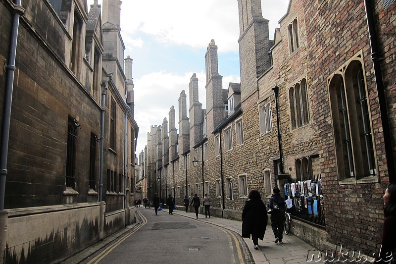 Eindrücke aus der Innenstadt von Cambridge, England