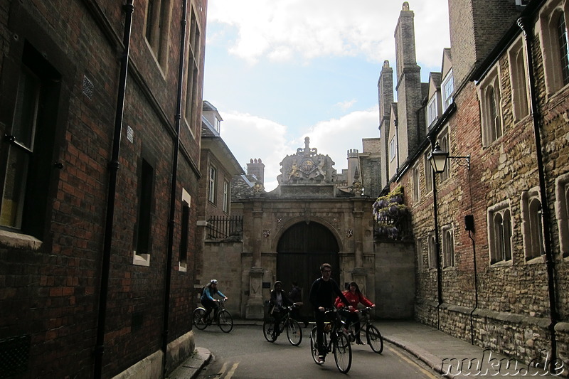 Eindrücke aus der Innenstadt von Cambridge, England