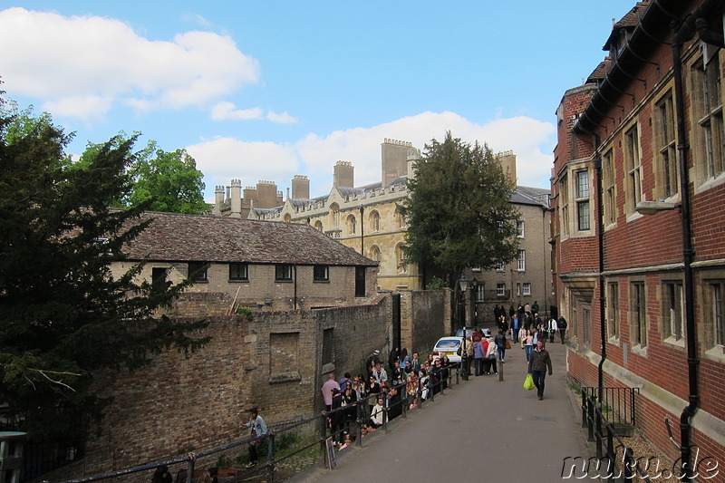 Eindrücke aus der Innenstadt von Cambridge, England