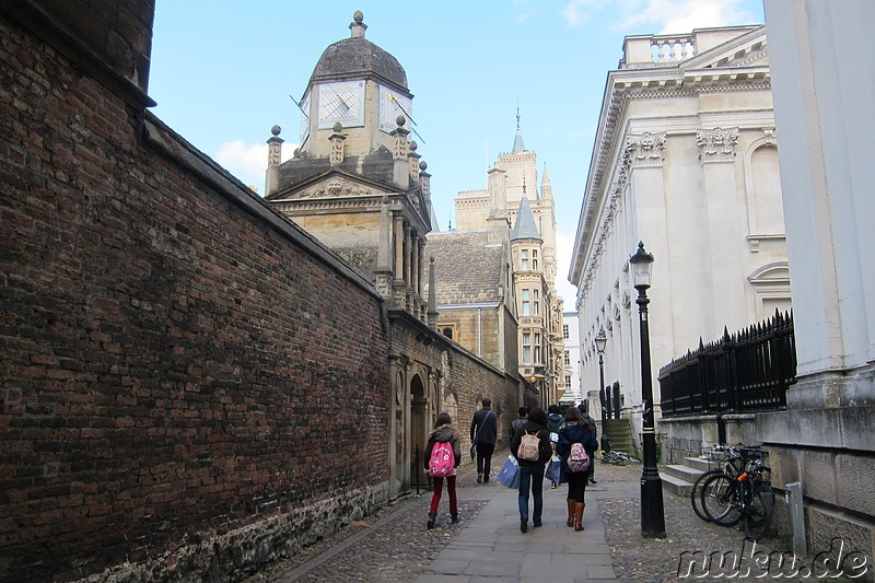 Eindrücke aus der Innenstadt von Cambridge, England