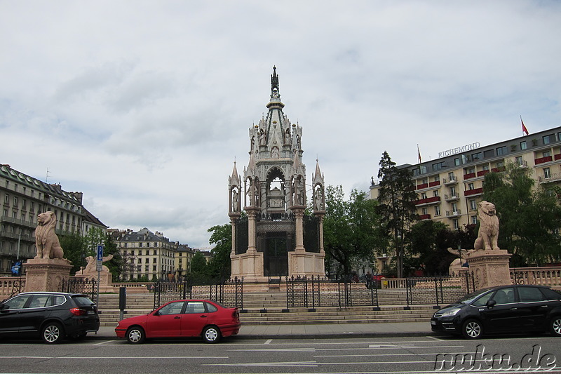 Eindrücke aus der Innenstadt von Genf, Schweiz