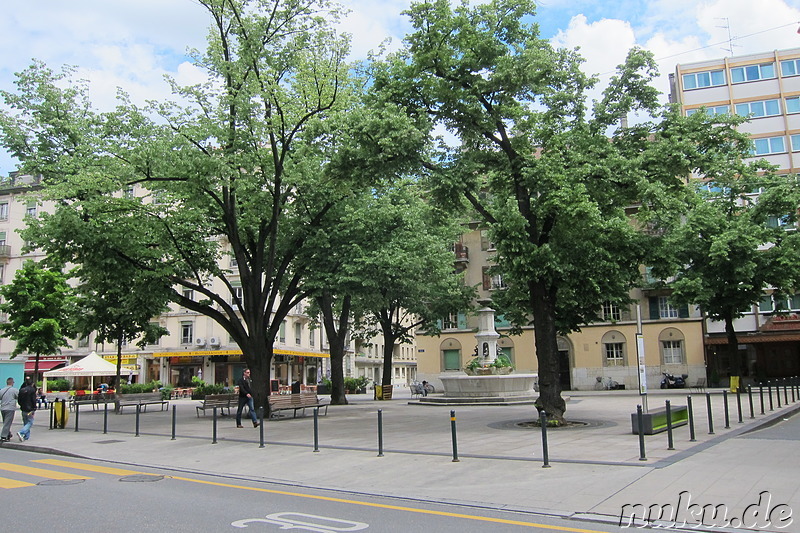 Eindrücke aus der Innenstadt von Genf, Schweiz