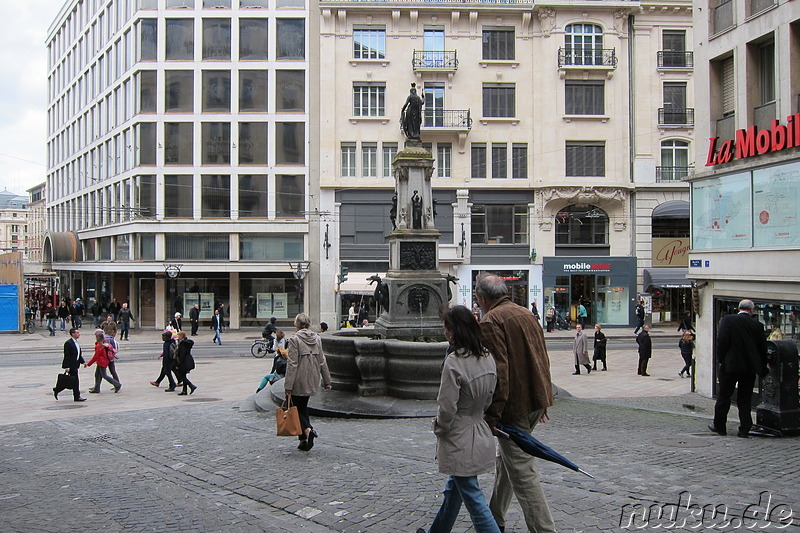 Eindrücke aus der Innenstadt von Genf, Schweiz