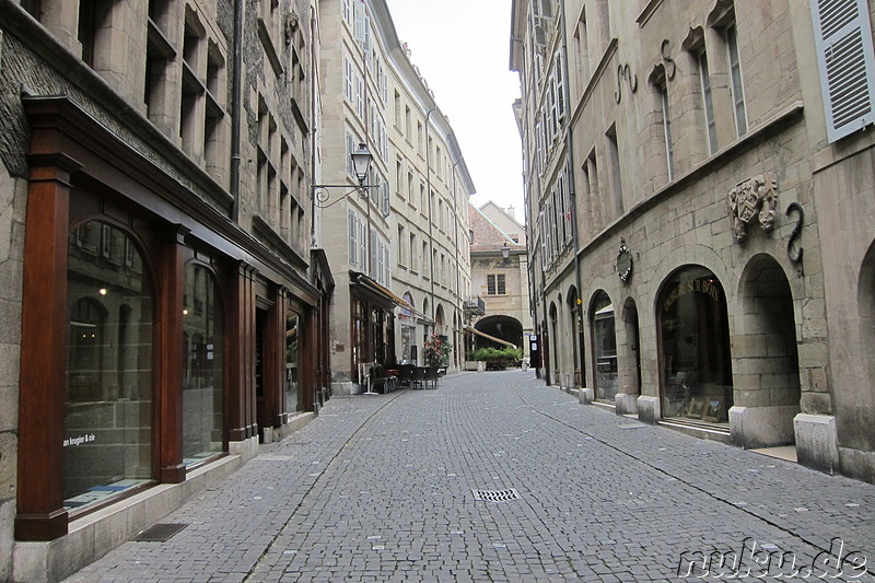 Eindrücke aus der Innenstadt von Genf, Schweiz