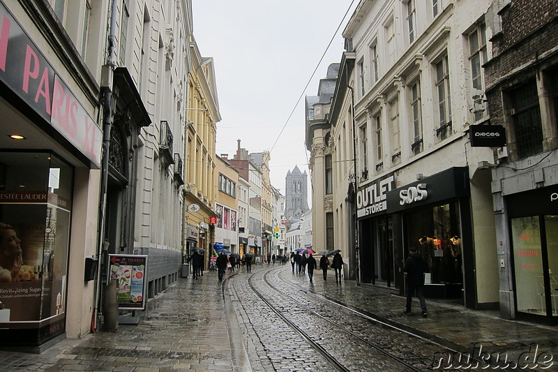 Eindrücke aus der Innenstadt von Gent, Belgien