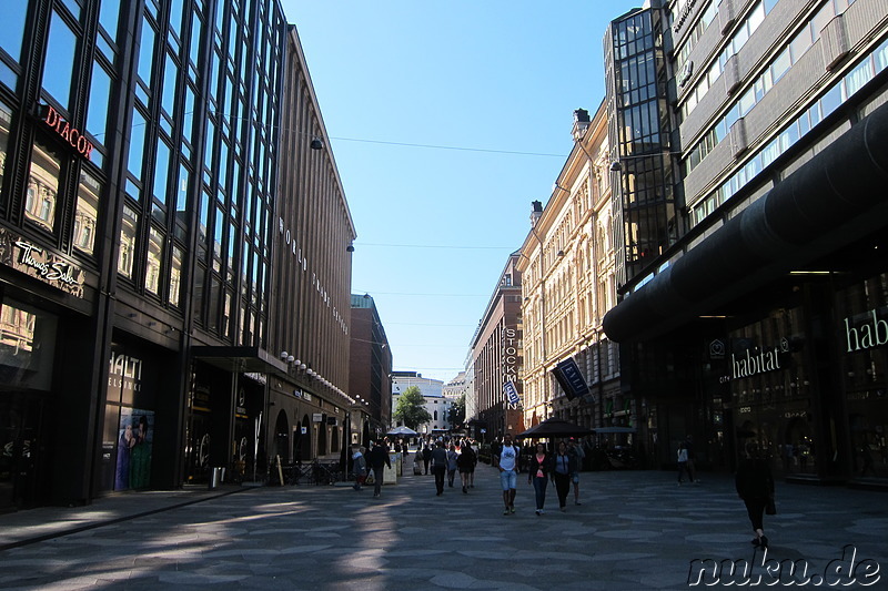 Eindrücke aus der Innenstadt von Helsinki, Finnland