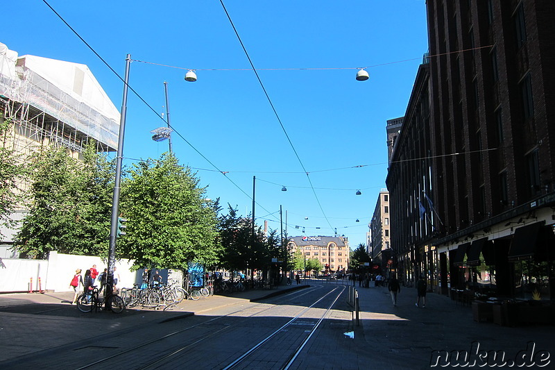 Eindrücke aus der Innenstadt von Helsinki, Finnland