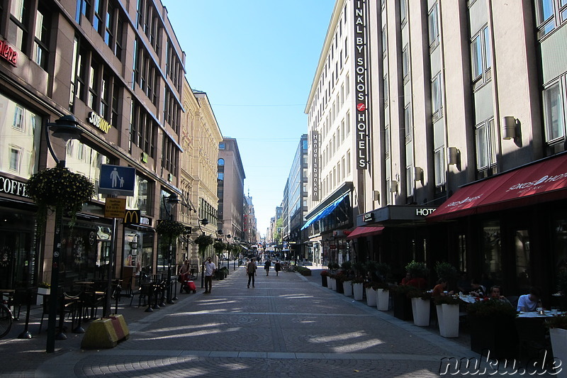 Eindrücke aus der Innenstadt von Helsinki, Finnland