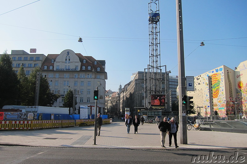 Eindrücke aus der Innenstadt von Leipzig, Sachsen