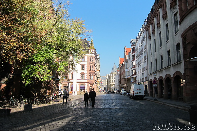 Eindrücke aus der Innenstadt von Leipzig, Sachsen