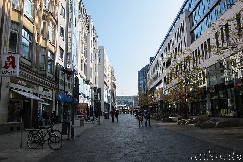 Eindrücke aus der Innenstadt von Leipzig, Sachsen