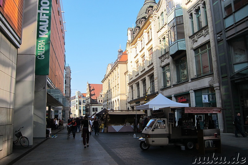 Eindrücke aus der Innenstadt von Leipzig, Sachsen