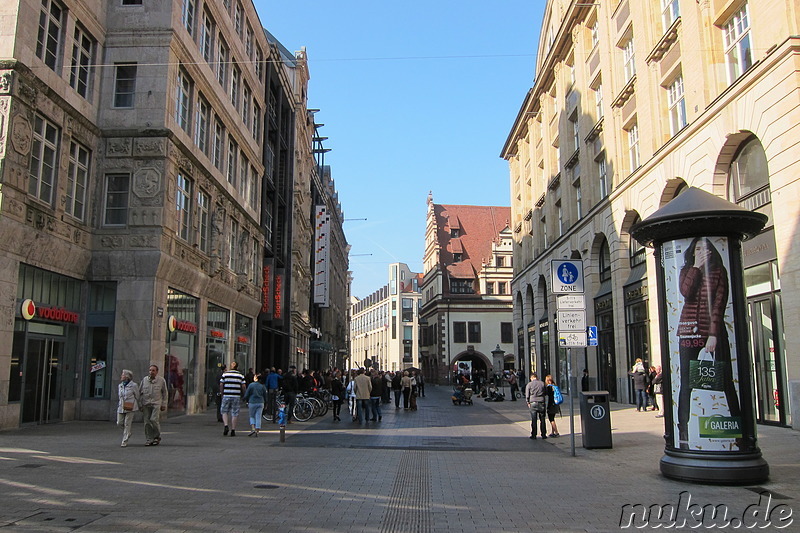 Eindrücke aus der Innenstadt von Leipzig, Sachsen