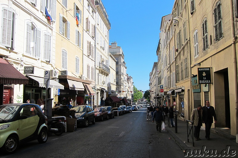 Eindrücke aus der Innenstadt von Marseille, Frankreich