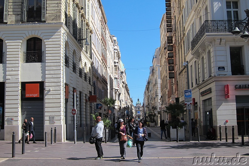 Eindrücke aus der Innenstadt von Marseille, Frankreich