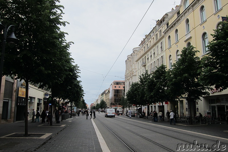 Eindrücke aus der Innenstadt von Nizza, Frankreich