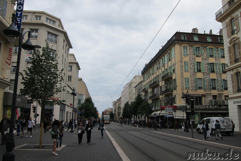 Eindrücke aus der Innenstadt von Nizza, Frankreich