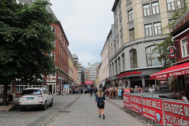 Eindrücke aus der Innenstadt von Oslo, Norwegen