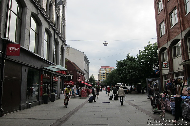 Eindrücke aus der Innenstadt von Oslo, Norwegen