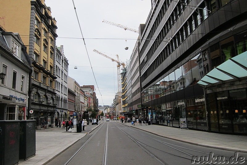 Eindrücke aus der Innenstadt von Oslo, Norwegen