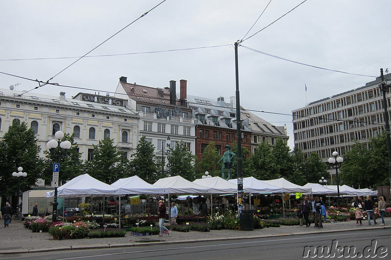 Eindrücke aus der Innenstadt von Oslo, Norwegen