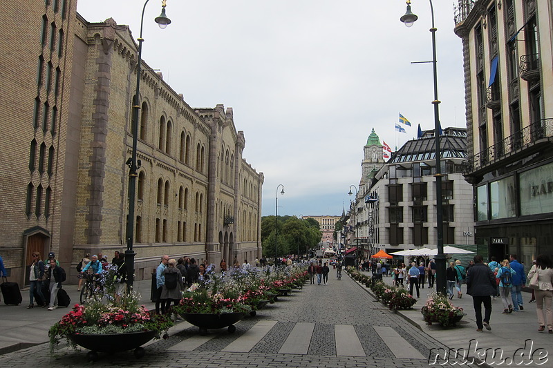 Eindrücke aus der Innenstadt von Oslo, Norwegen