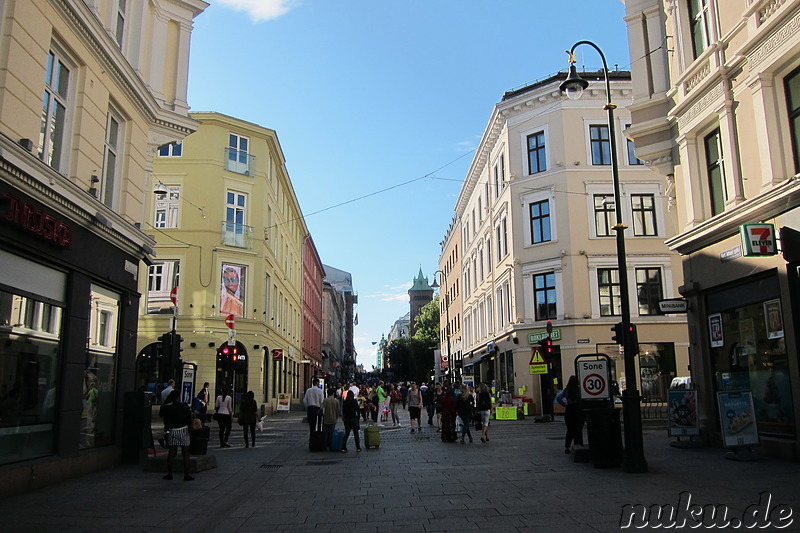 Eindrücke aus der Innenstadt von Oslo, Norwegen