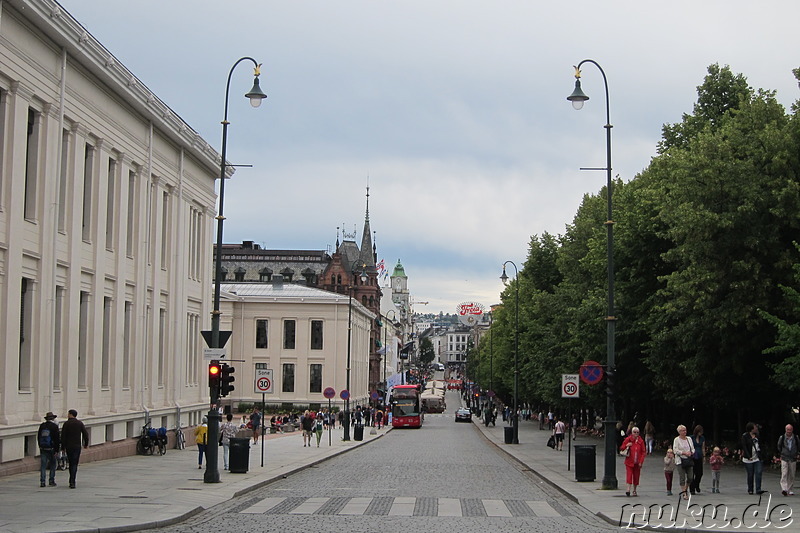 Eindrücke aus der Innenstadt von Oslo, Norwegen