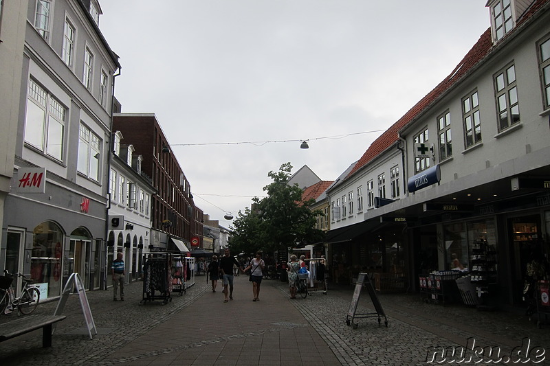 Eindrücke aus der Innenstadt von Roskilde, Dänemark