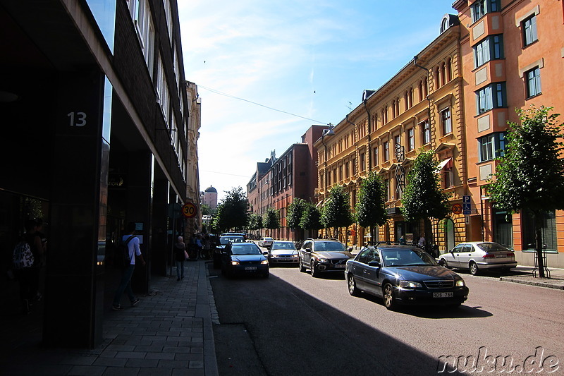 Eindrücke aus der Innenstadt von Uppsala, Schweden