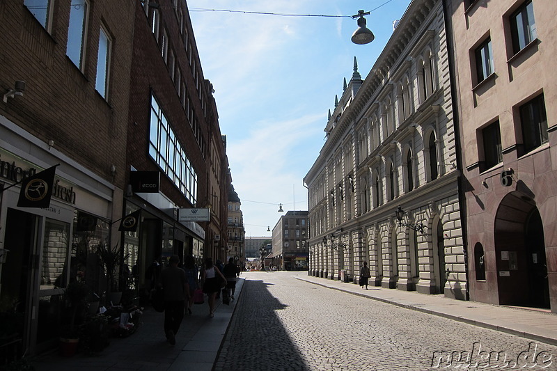 Eindrücke aus der Innenstadt von Uppsala, Schweden