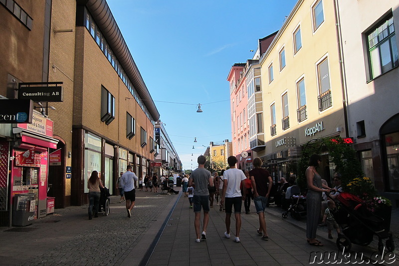 Eindrücke aus der Innenstadt von Uppsala, Schweden