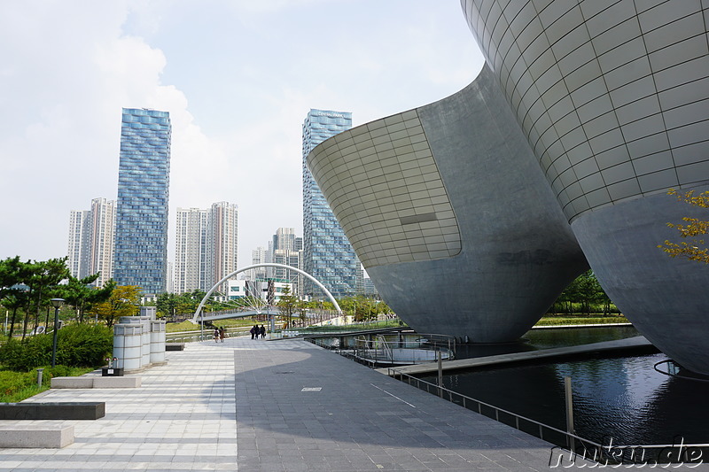 Eindrücke aus der Planstadt Songdo New City in Incheon, Korea