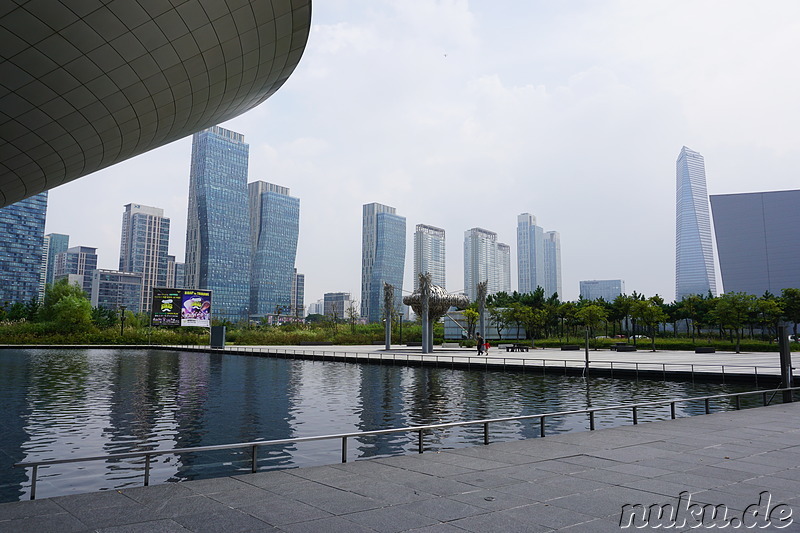 Eindrücke aus der Planstadt Songdo New City in Incheon, Korea